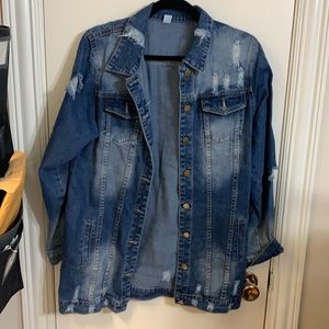 Distressed Denim Jacket
